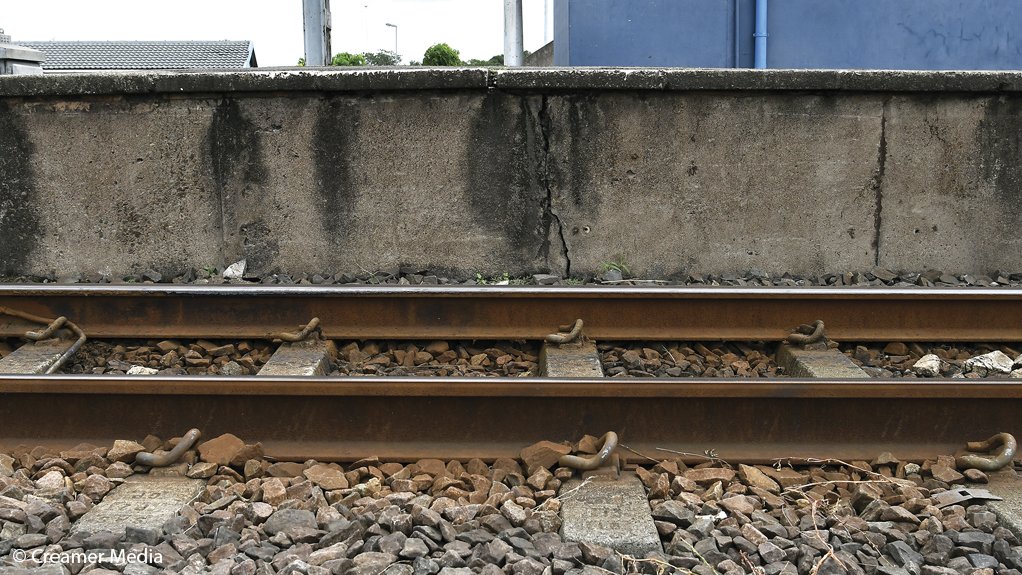 An image of a rail line