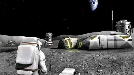 An artist’s impression of ESA’s proposed Moon Village