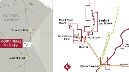 LOcation map of the Mt Peak project
