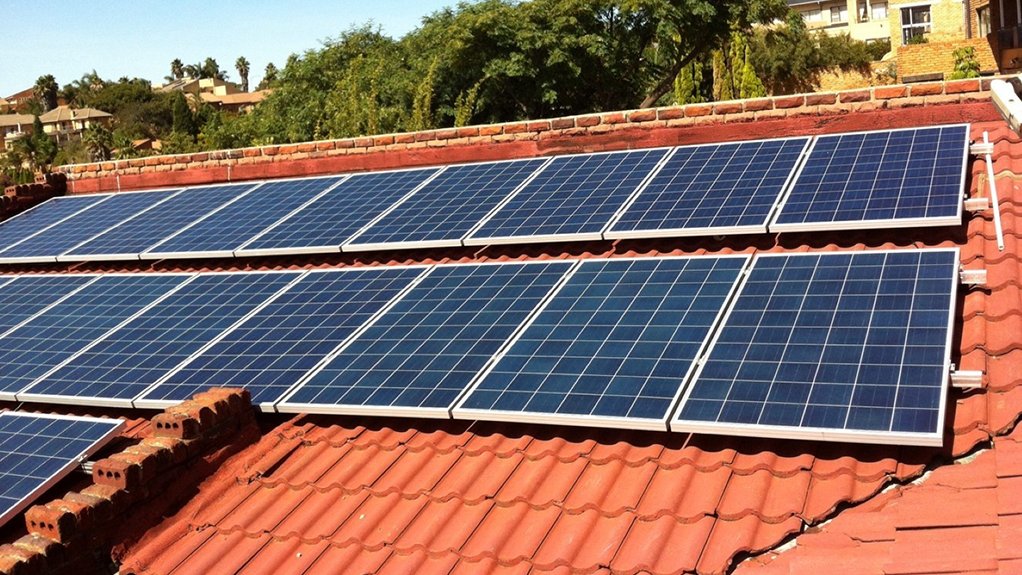 Image of a solar installation on a tiled roof