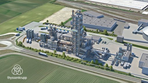 Image to show that hyssenkrupp’s Polysius business unit has been commissioned to build a pure oxyfuel kiln system at the Mergelstetten cement plant in southern Germany
