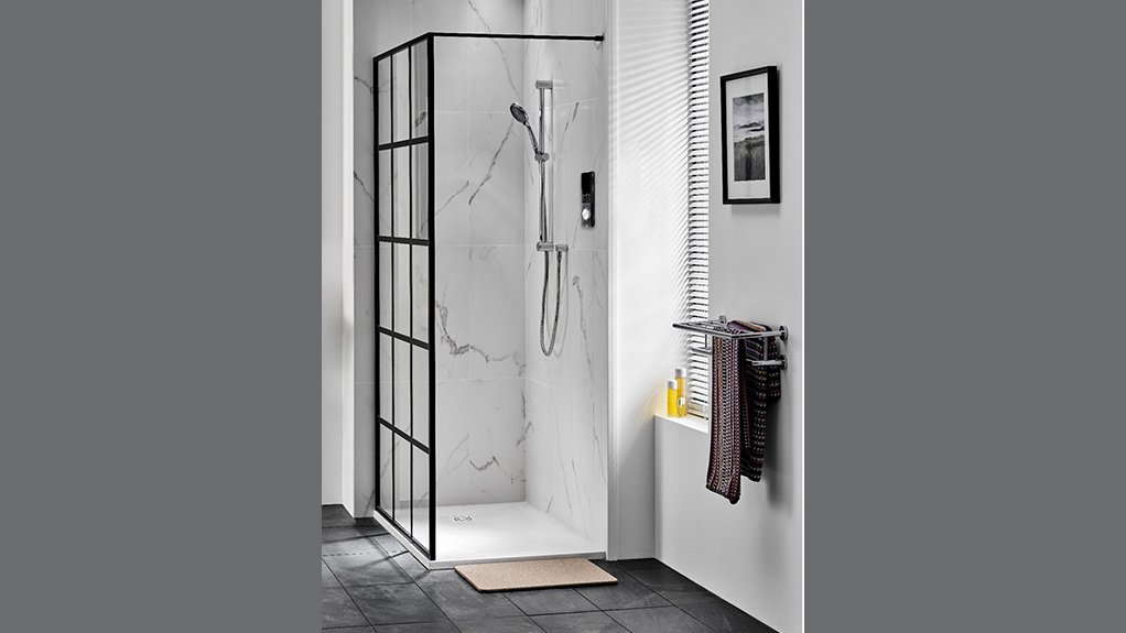 Image of a shower to show that the Triton Xerophyte shower mixer is designed to save water
