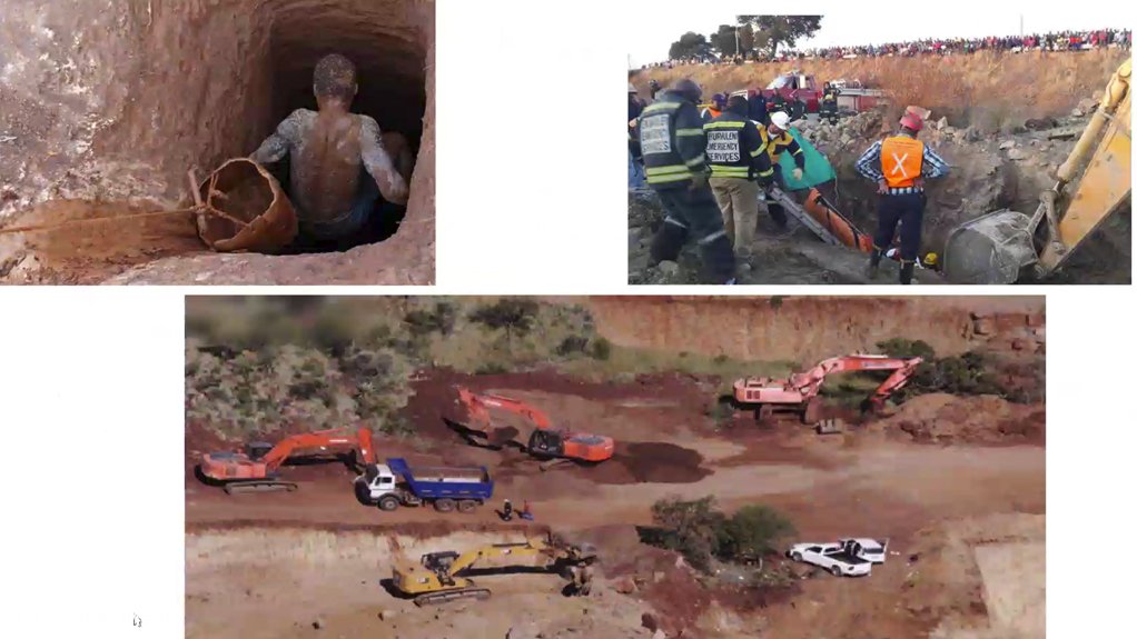 Illegal mining operations