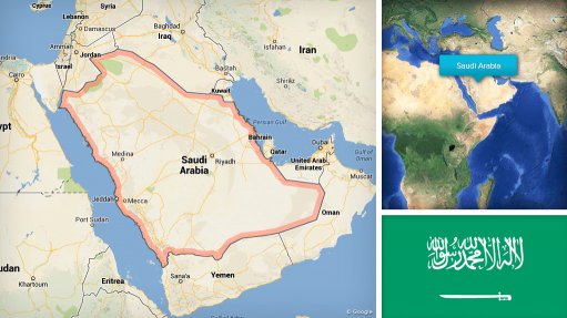 Image of Saudi Arabia map/flag