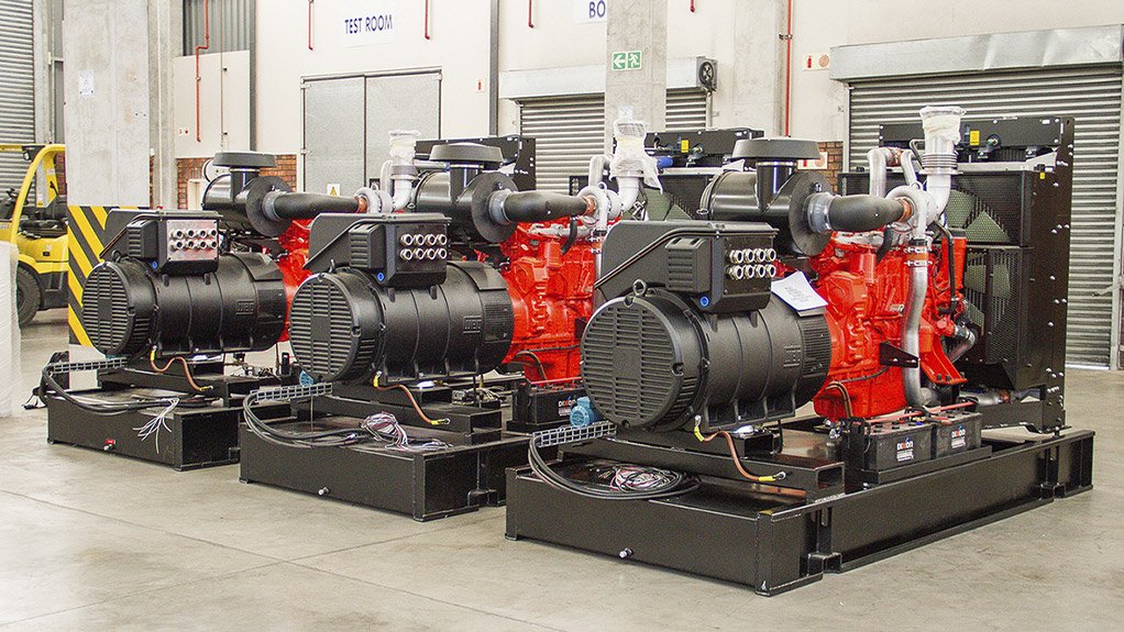 Generators at the Zest WEG manufacturing facility in Cape Town