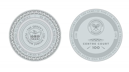 Heads and tails of the platinum toss coin.