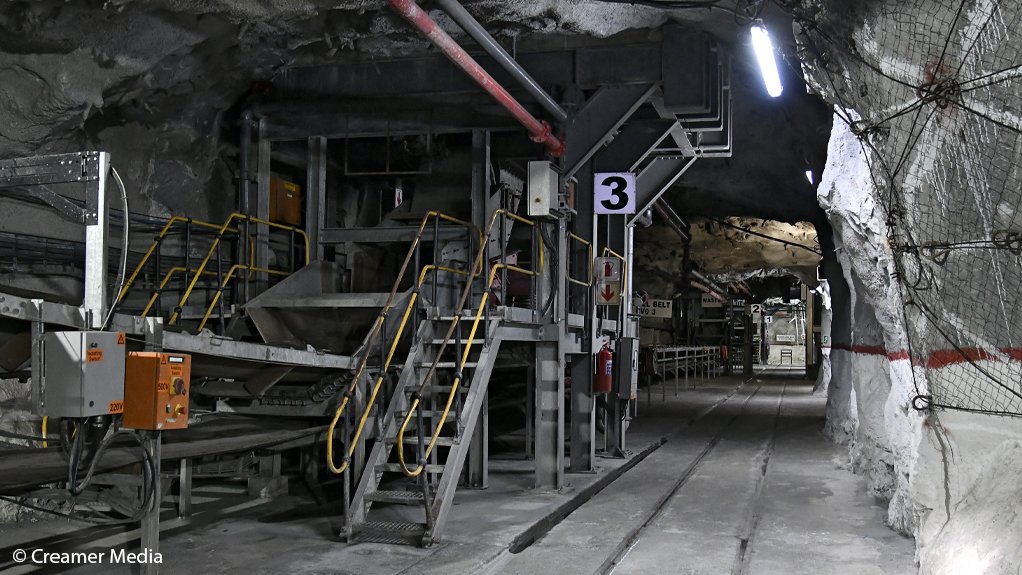 An image of underground conveyor systems