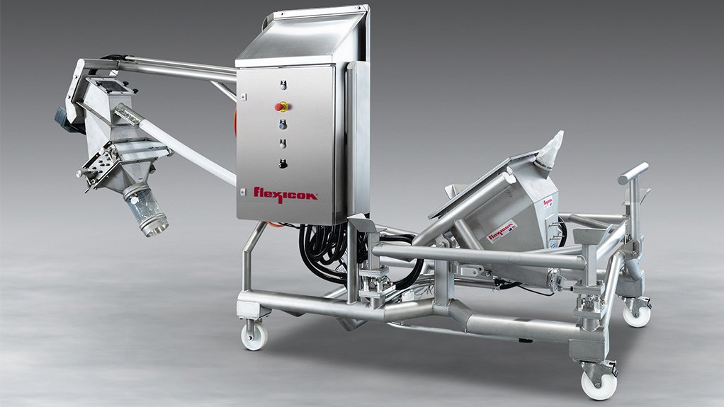 Image of Flexicon's mobile sanitary Intermediate Bulk Container 