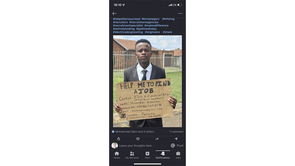 In the true spirit of Mandela Day, ABB offers a lifeline to a young unemployed graduate