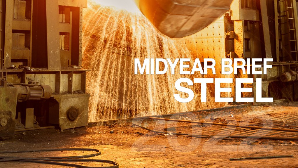 Cover image of Creamer Media's Midyear Brief for Steel