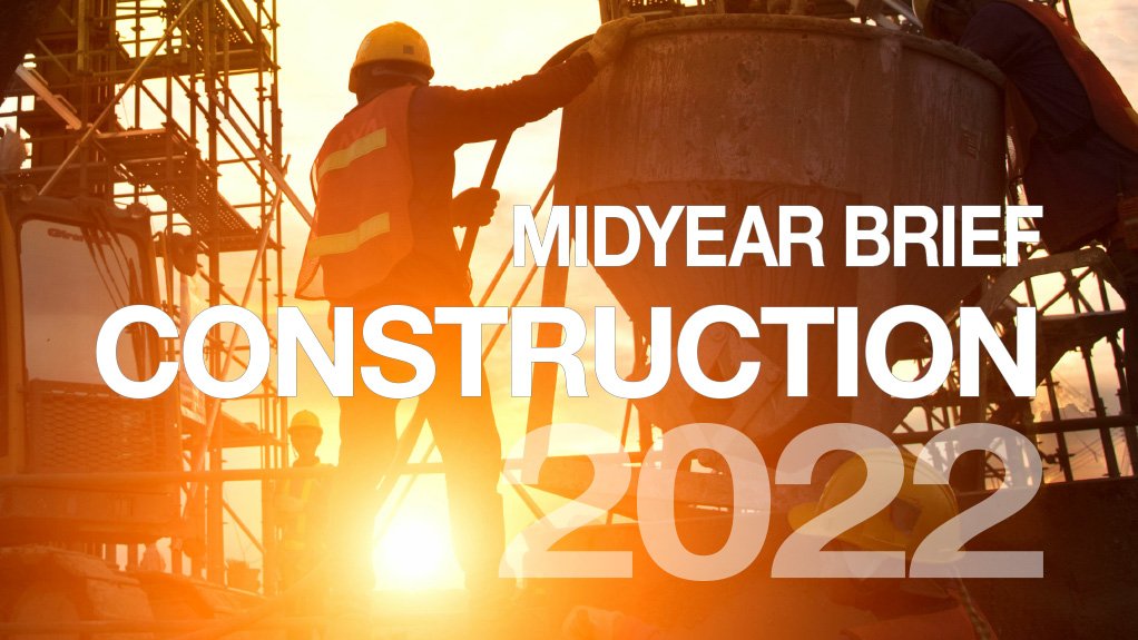Cover image of Creamer Media's Midyear Brief for Construction