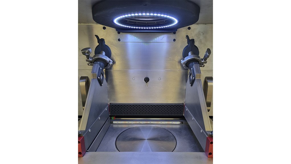 The process chamber of Aditiv's HYRAX 3D metal printer