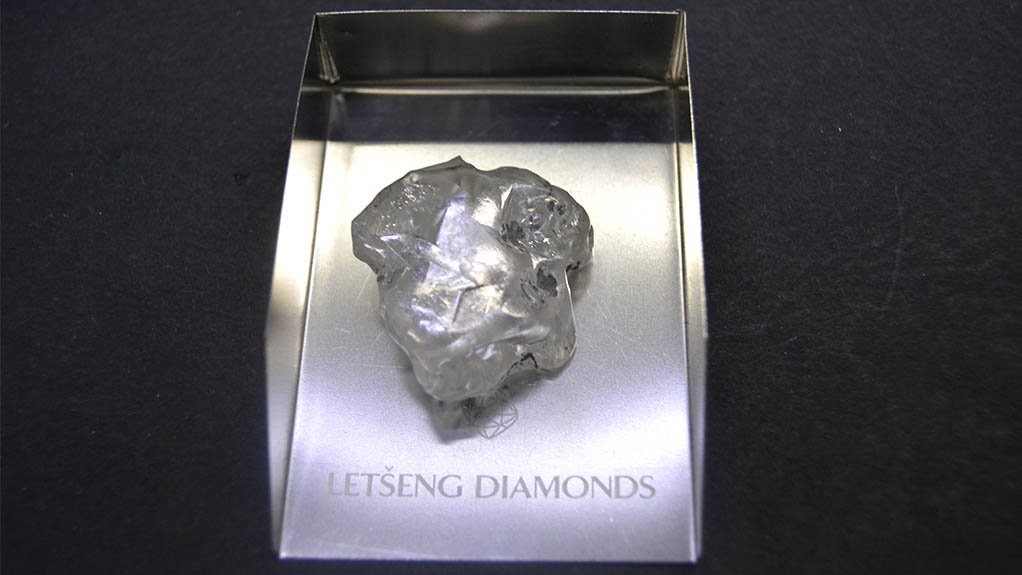 An image showing Gem Diamonds' 114 carat high quality white Type I diamond 