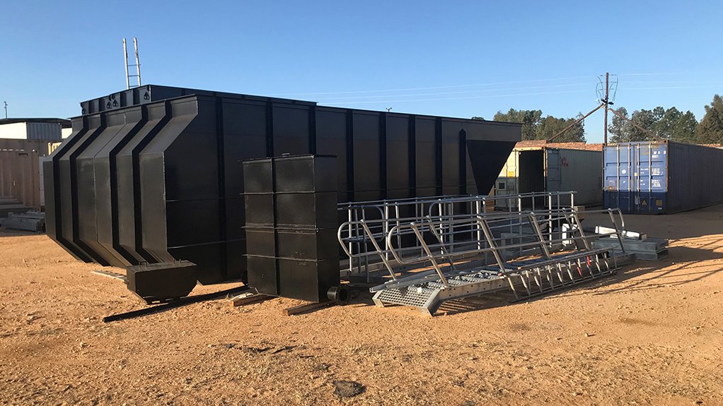 a Model B conventional activated sludge treatment plant designed and supplied by WEC Projects to a diamond mine in Lesotho