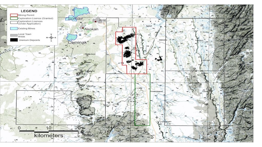 GoviEx land holdings – Madaouela project