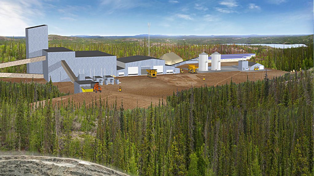 Rendering of proposed NICO pit, mill and camp site in the Northwest Territories