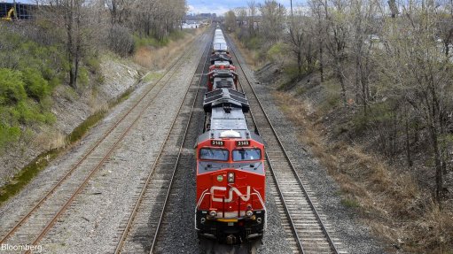 An image of a CN Rail locomotive