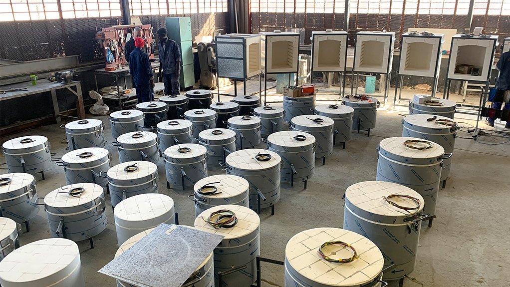 A group of locally manufactured Kilns, both top and front loading, which will be supplied to Australian distributor FiredUp  