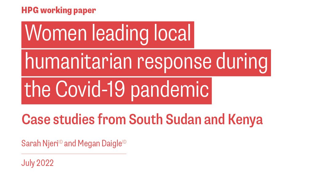 Women leading local humanitarian response during the Covid-19 pandemic