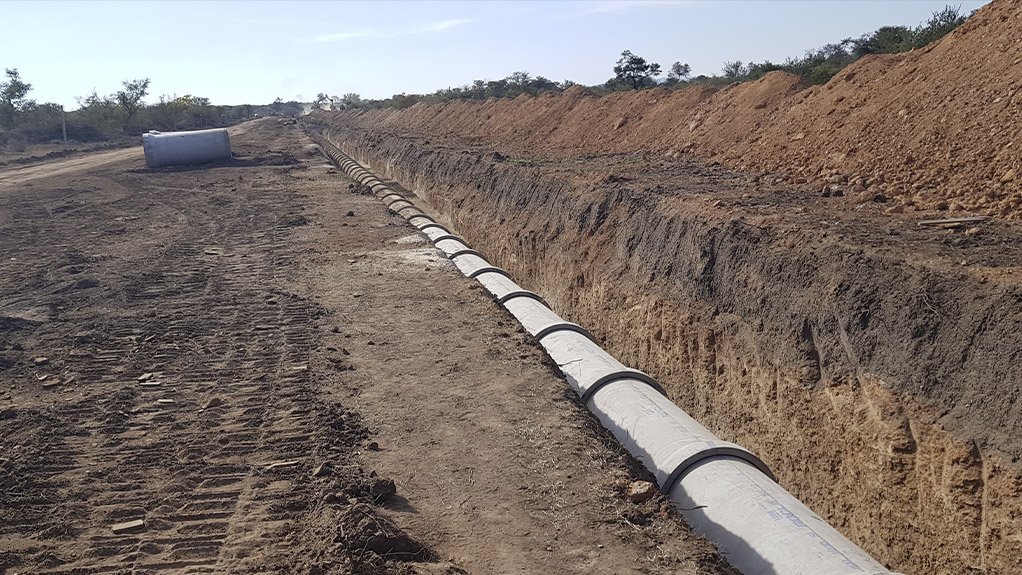Rocla supplies 19 kms of HDPE pipes for Polokwane Waste Water Treatment plant