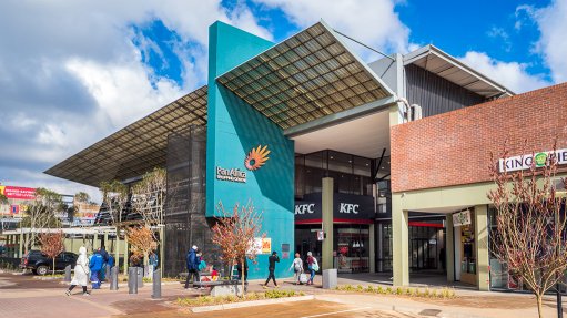 An image showing the outside of the Pan Africa Shopping Centre, in Alexandra, Gauteng