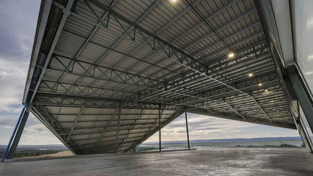 Image of steel structure building