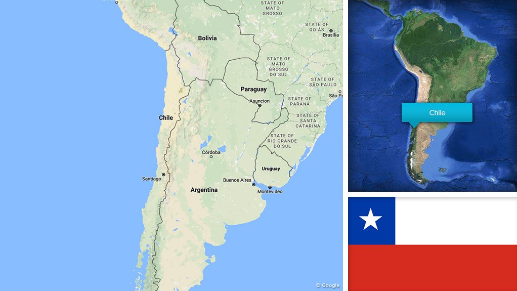 Image of Chile map/flag