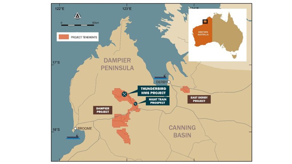 Location map of the Thunderbird project