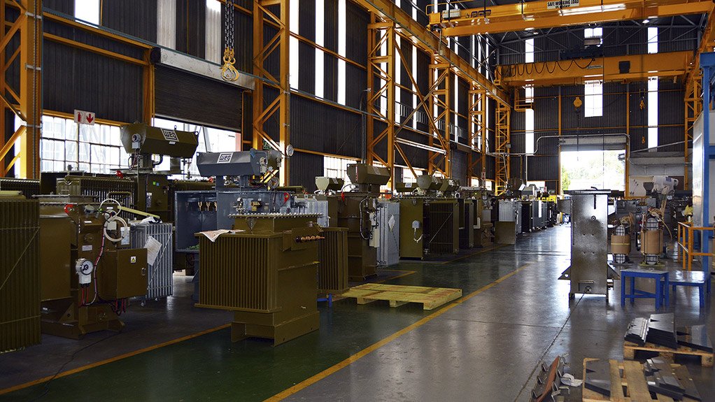 Local transformer manufacturing at Zest WEG's facility in Wadeville