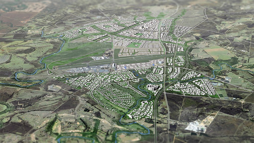 Lanseria smart city project aerial view