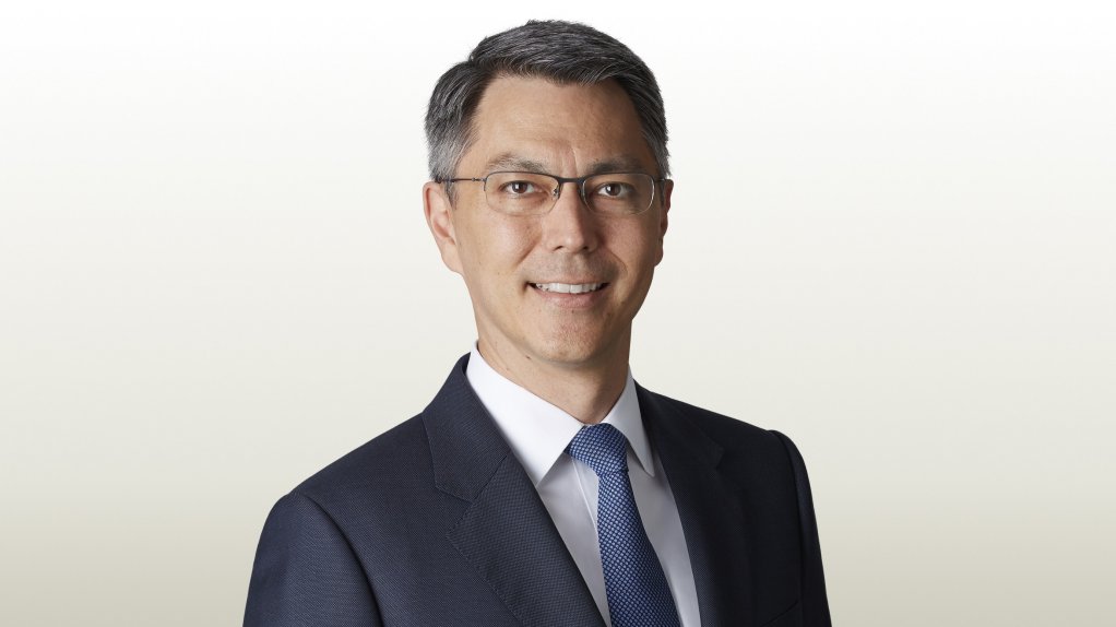 Image shows BHP CEO Mike Henry