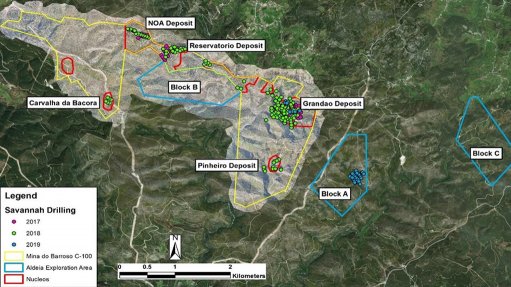 Image of an overview of the Barroso lithium project 