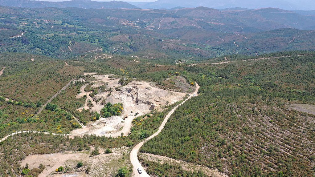 Wide image of the site for the Barroso lithium project 