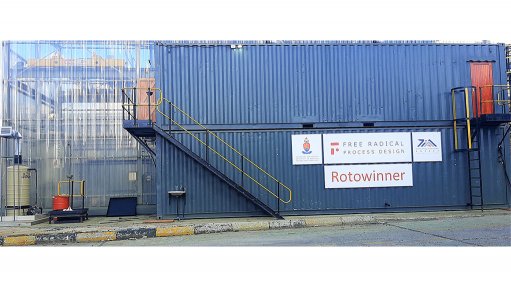 Image of Free Radical Process Design's Rotowinner containerised demonstration plant