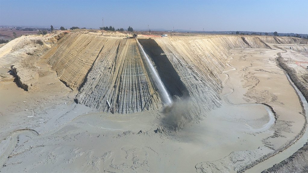 DRDGold surface mining operation.