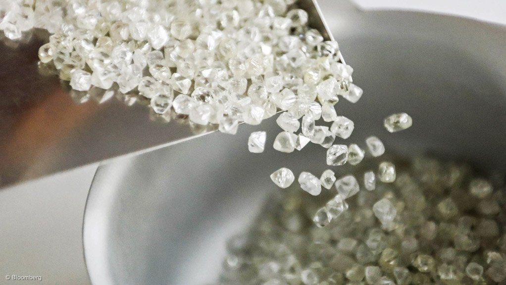 Generic image of diamonds from Bloomberg 