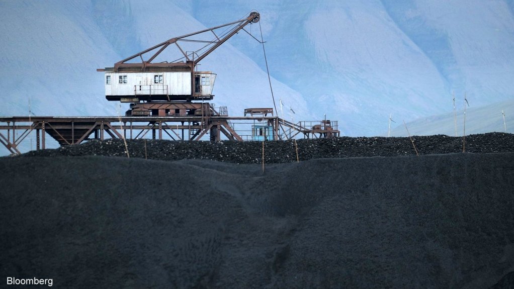 Machinery used to load coal on ships in Svalbard, Norway