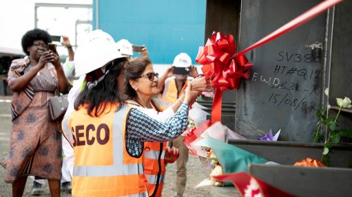 Image of the keel-laying ceremony at the Entebbe shipbuilding facility of SECO Marine, an Alpha group company