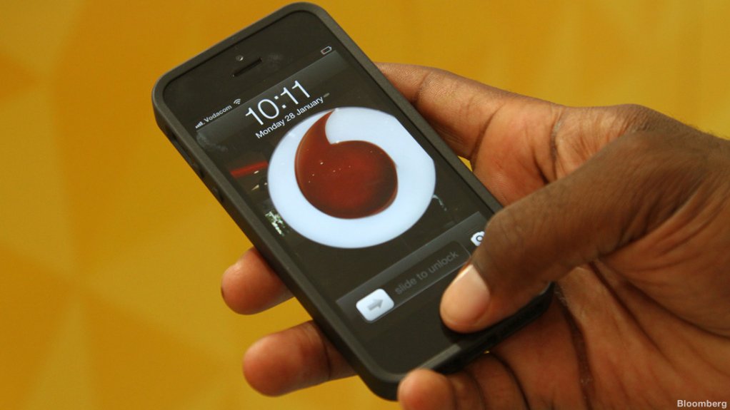 Image of phone with Vodacom logo