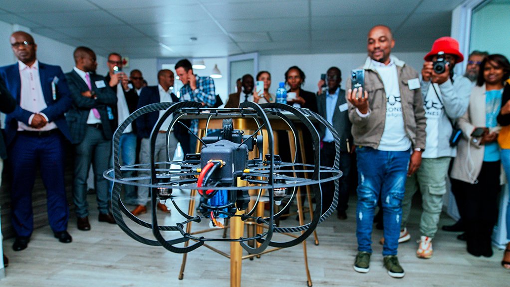 An image of YES participants with done technology 
