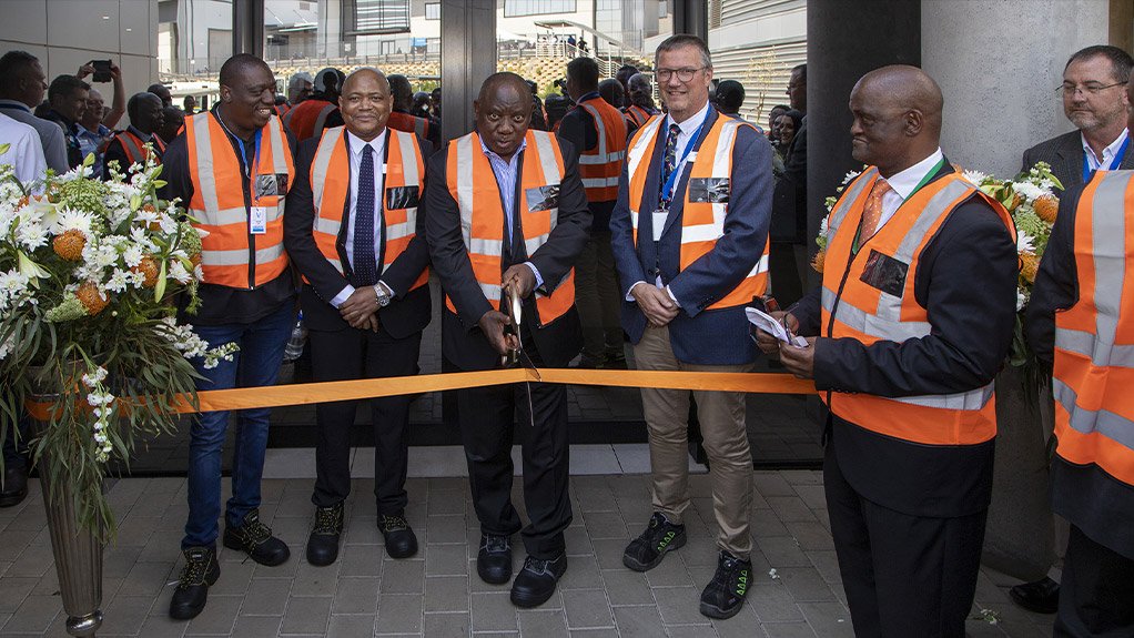His Excellency President Cyril Ramaphosa opens Sandvik's new Khomanani facility