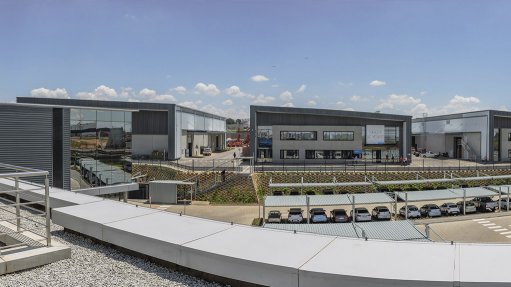 Sandvik's new high-tech head office facility, workshop and manufacturing complex in Kempton Park, east of Johannesburg