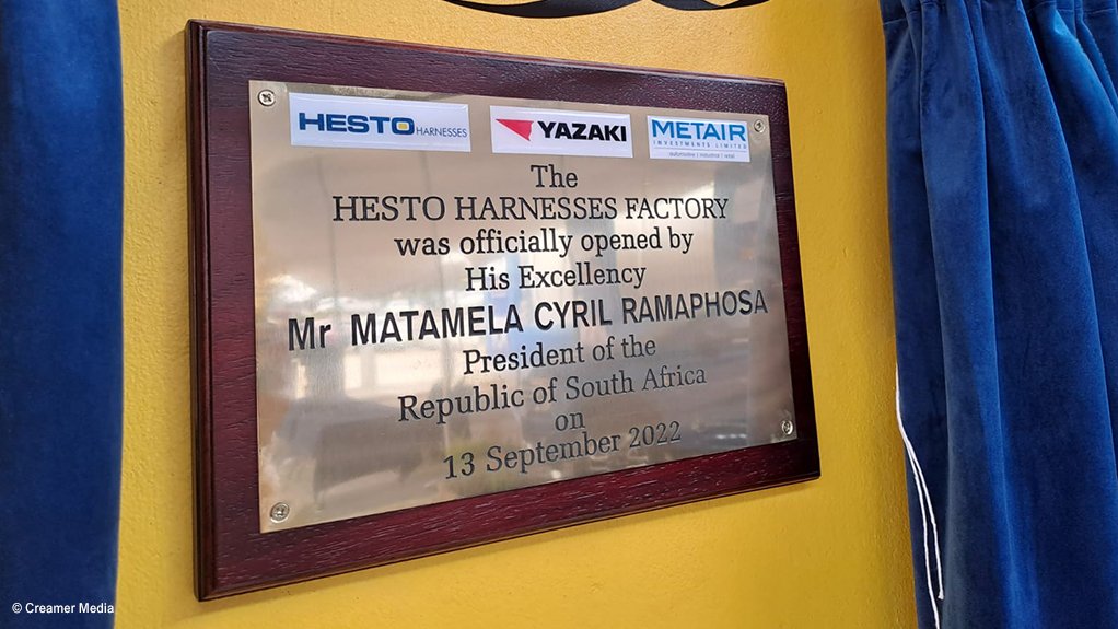 President Cyril Ramaphosa officiated the opening of the new Hesto Harnesses facility