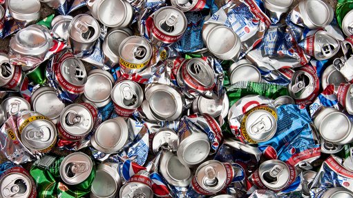 An image of aluminium used-beverage cans 