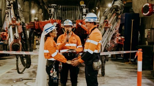 Miners marry at BHP's Leinster mine 