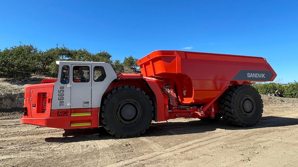 Sandvik 65 t TH665B truck.