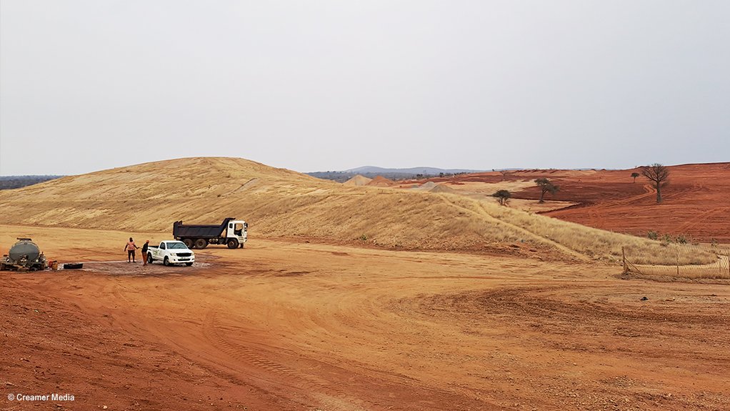 An image of the new landfill at the Musina Ring Road project 