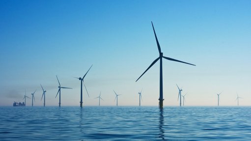 An image of an offshore wind farm 