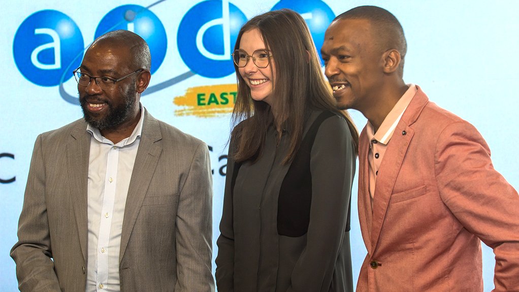 Image of AIDC EC CEO Thabo Shenxane, Naacam knowledge services project manager Beth Dealtry and Naamsa | The Automotive Business Council transformation and public policy executive Tshetlhe Litheko
