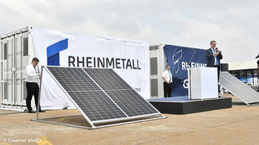 An image of Rheinmetall's containerised mobile hydrogen pilot plant